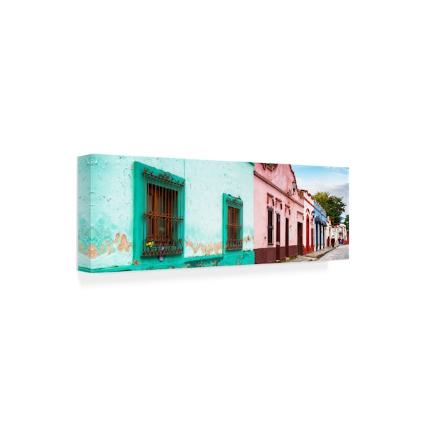 Philippe Hugonnard 'Viva Mexico 2 Street Scene San Cristobal De Las Casas' Canvas Art,8x24